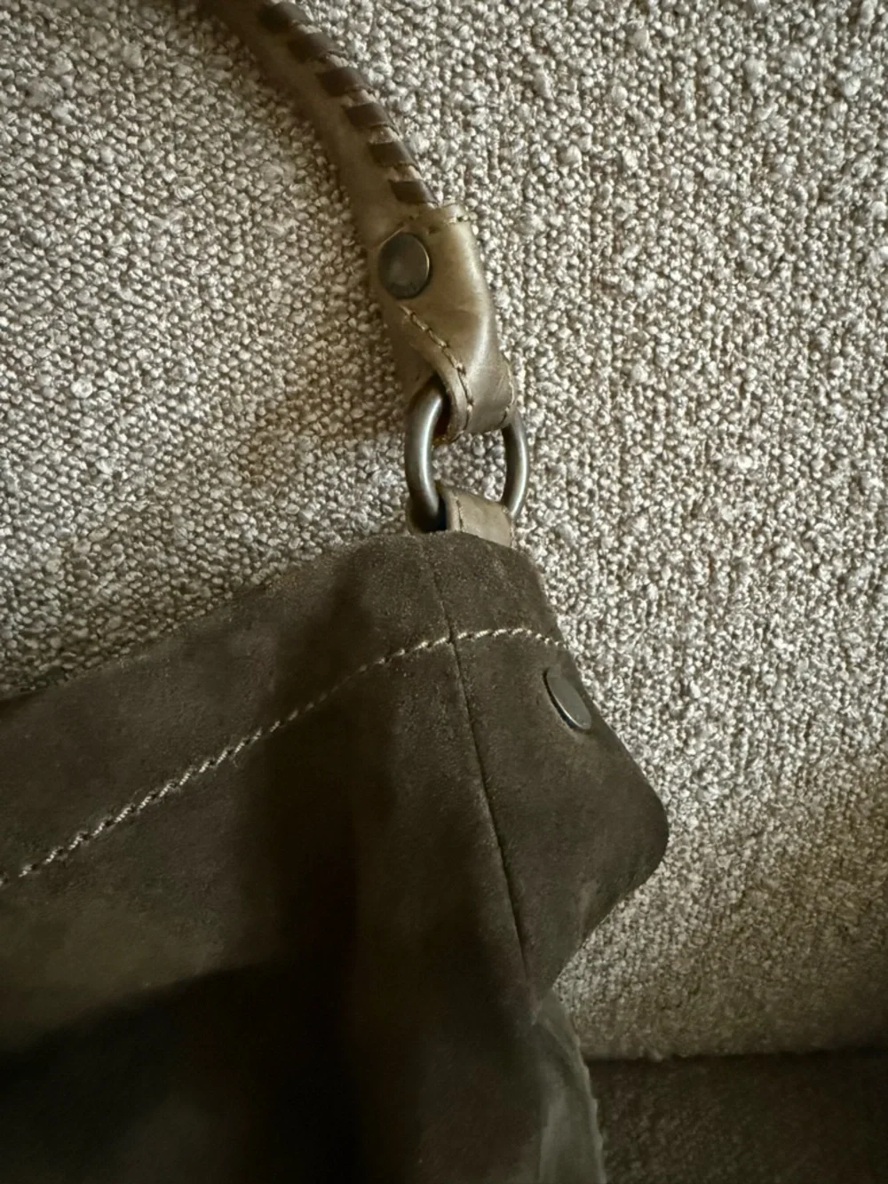 FRYE Melissa Whipstitch Suede Hobo with Detachable Strap - Picture 3 of 7